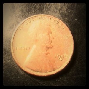 1945"red"buckwheat penny.
